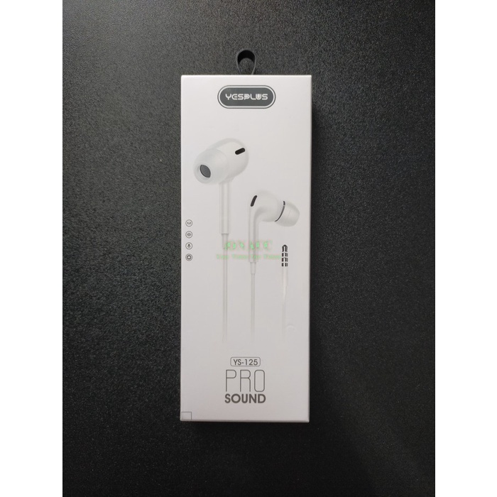 Earphone Handsfree YESPLUS YS-124 -125 PURE SOUND STEREO