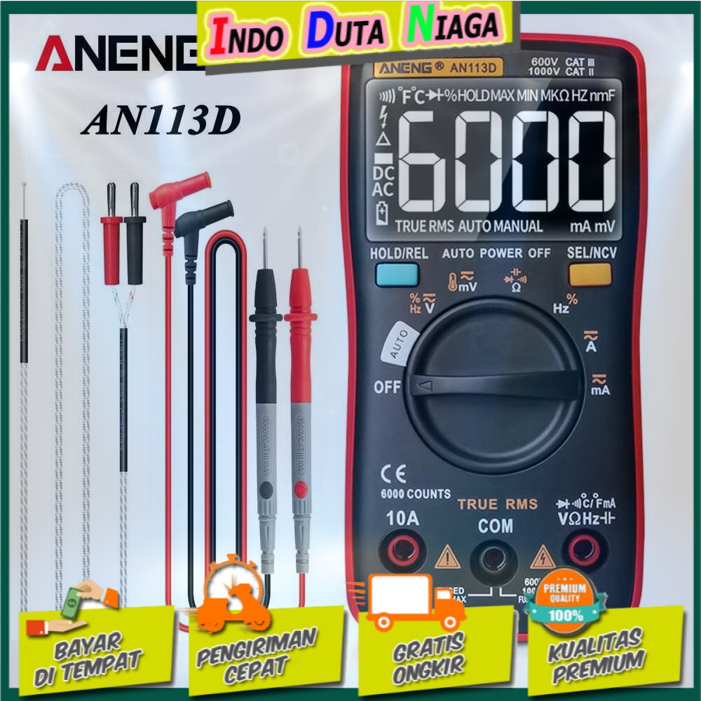 ANENG Digital Multimeter Voltage Tester - AN113D