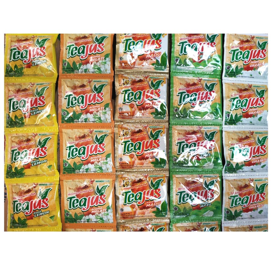 

Teajus 7gr. isi 10sachet/renceng. (tehjus / teh jus / tea jus)