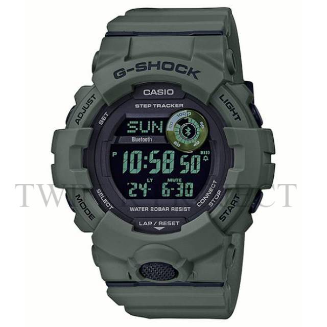 CASIO G-SHOCK BLUETOOTH h TYPE GBD-800UC-3DR HIJAU ORIGINAL / CASIO GSHOCK G-SQUAD GBD 800UC 3
