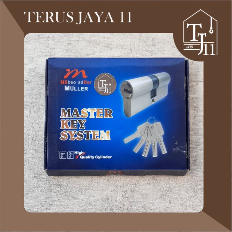 Silinder Kunci Pintu MULLER Master Key System 1 Set isi 6 pcs