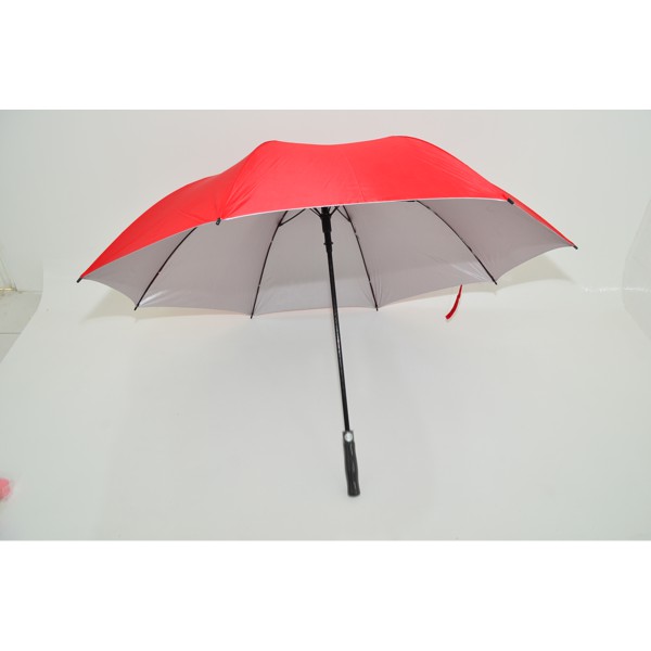 payung GOLF fiber otomatis merah polos K99