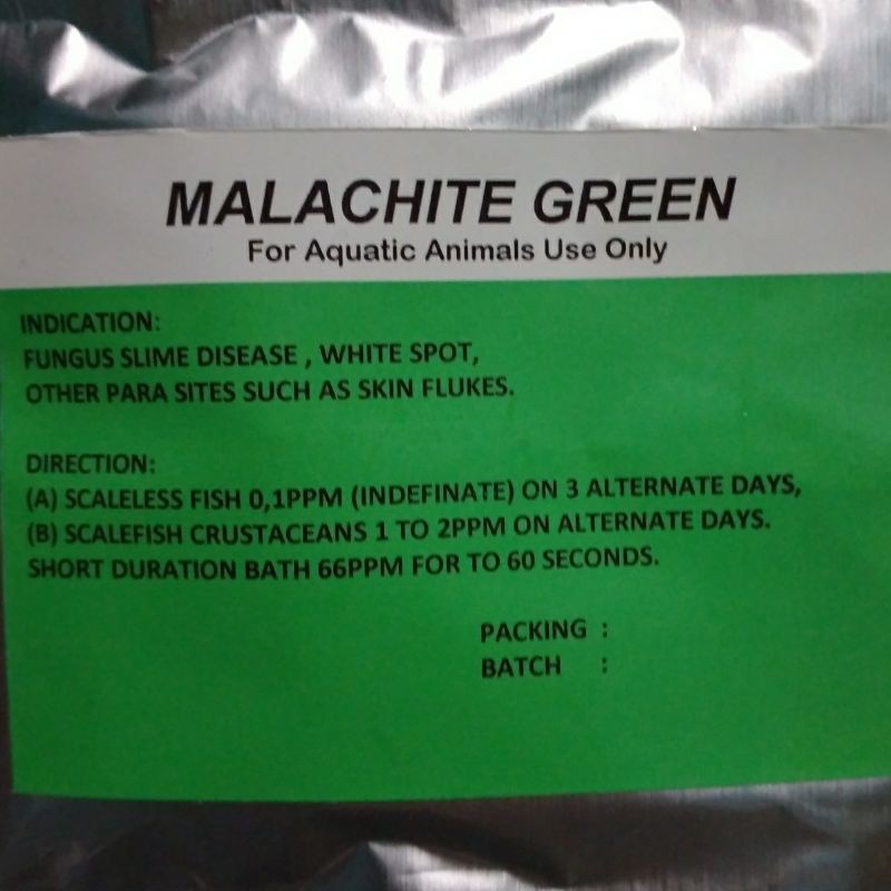 MALACHITE GREEN ( Obat jamur ikan )