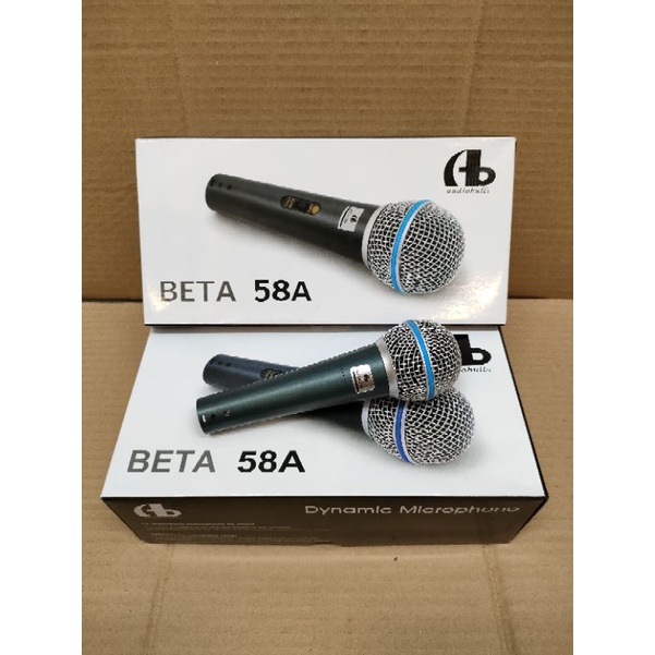 MICROPHONE - MIC KABEL AUDIOBULL BETA 58A VOKAL DYNAMIC ORIGINAL