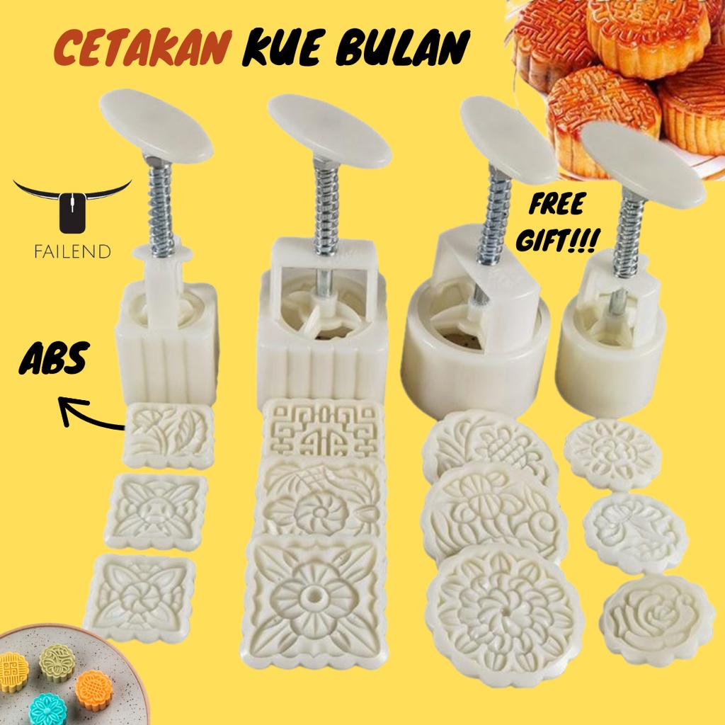 Cetakan Mooncake Kue Bulan Bahan Plastik ABS