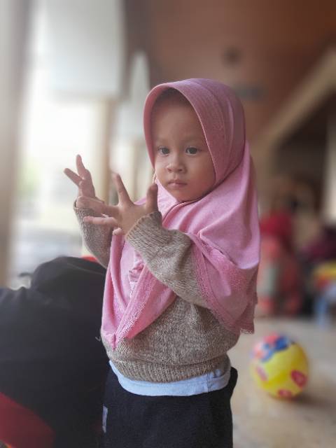 Bergo Anak Bergo Jersey ALIKA  renda