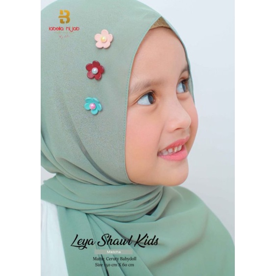 HIJAB LEYA SHAWL KIDS LABELLA - JILBAB ANAK LABELLA - SHAWL ANAK - JILBAB SHAWL ANAK - JILBAB SHAWL 