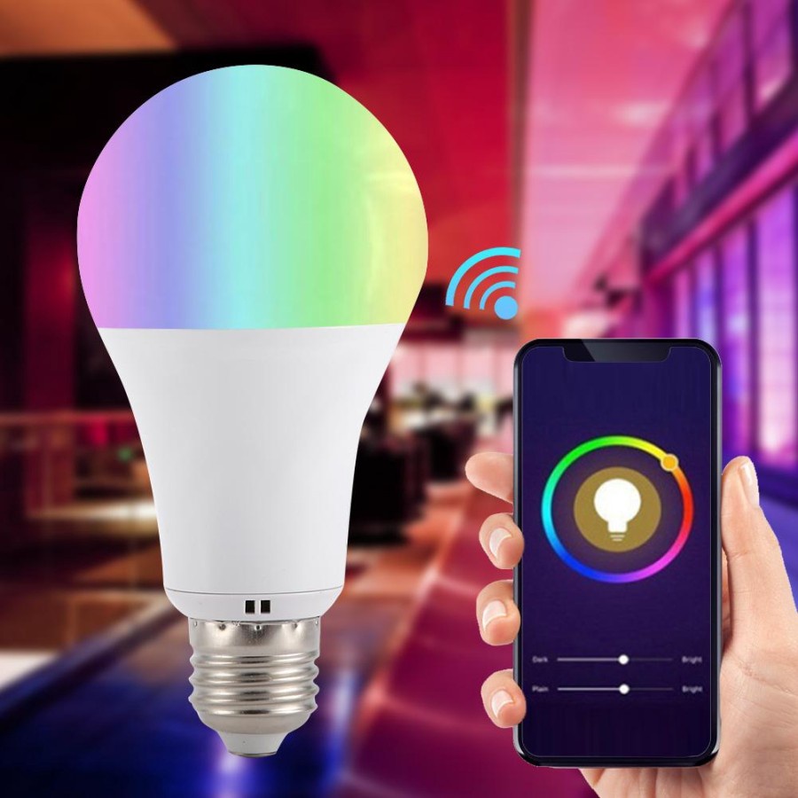 Lampu Bohlam LED Smart Wifi RGB 18W