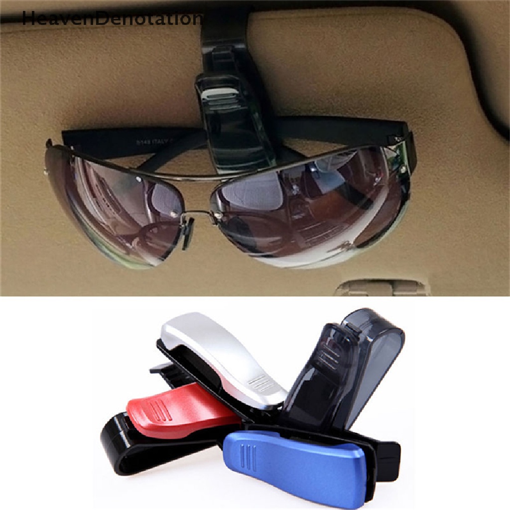 [HeavenDenotation] 1x Fashion Car Vehicle Sun Visor Sunglasses Eye Glasses Card Pen Holder Clip Car