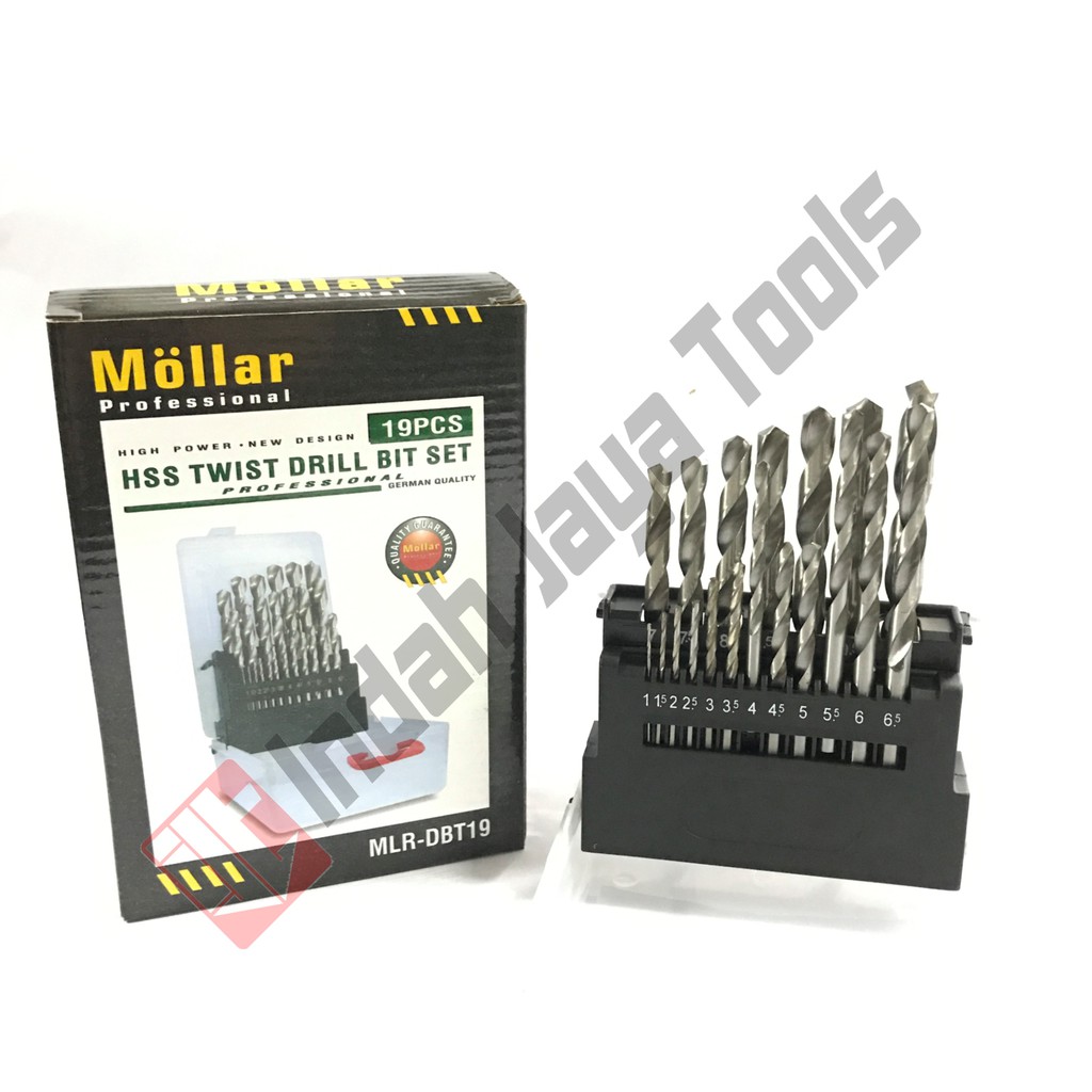 Mata Bor Besi Set 19 pcs Mollar