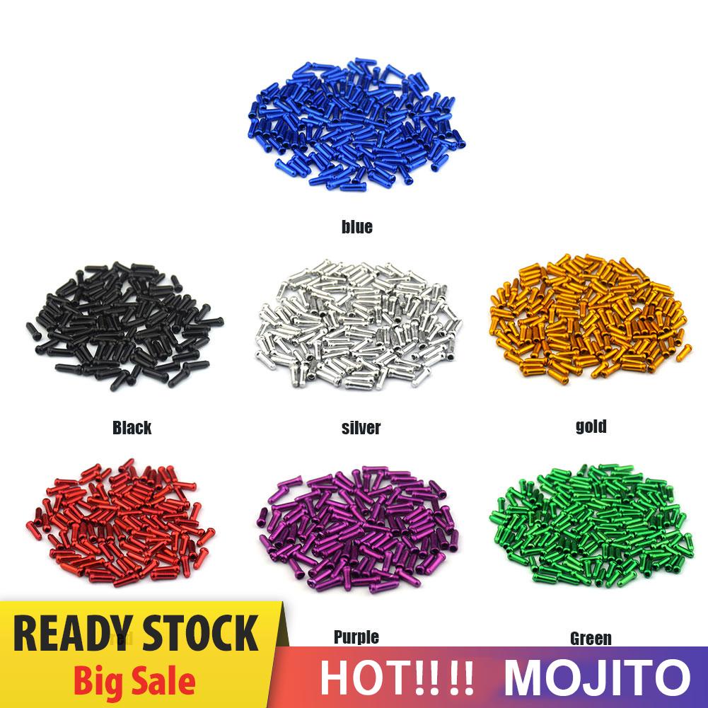 50pcs Tutup Ujung Kabel Rem Sepeda Bahan Aluminum Alloy