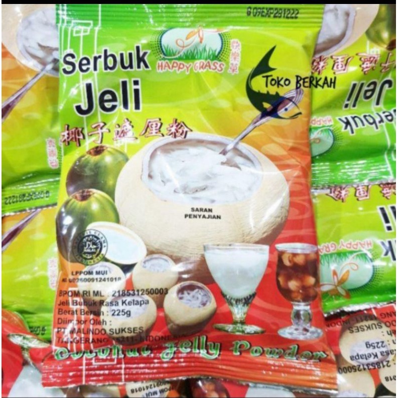 

Serbuk jelly kelapa Happy Grass 225 gram