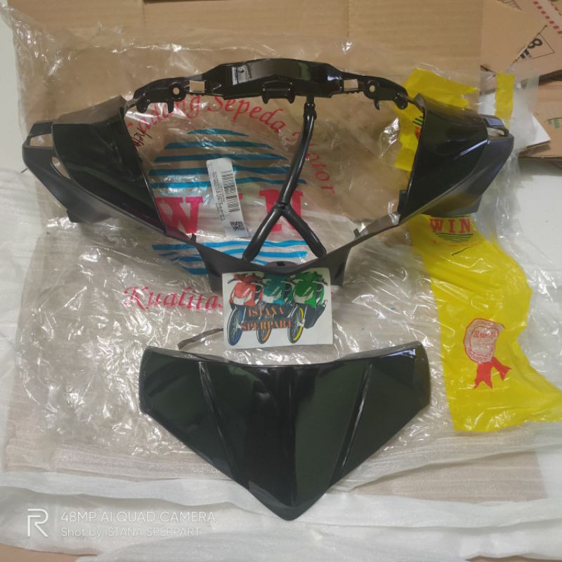 batok kepala depan visor supra x 125 helm in KYZ hitam Shopee Indonesia