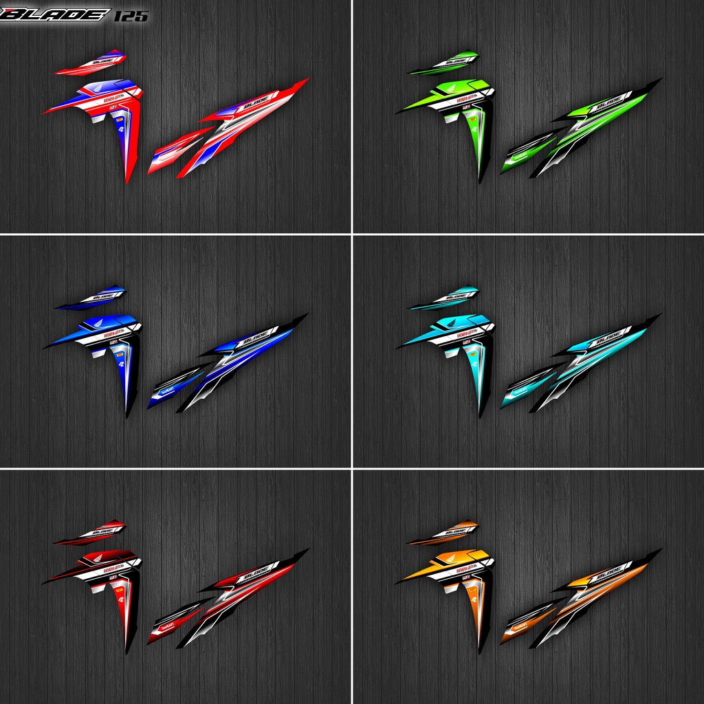 Stiker Striping Variasi Honda Blade 125 / Stiker Variasi Blade 125 / Striping Variasi Customer Blade