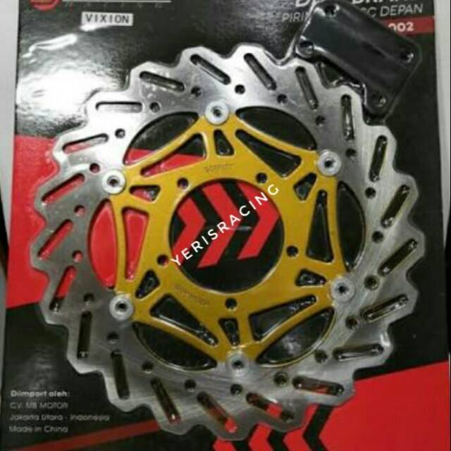 Piringan cakram depan lebar motor vixion new - old .piringan cakram lebar plus breket