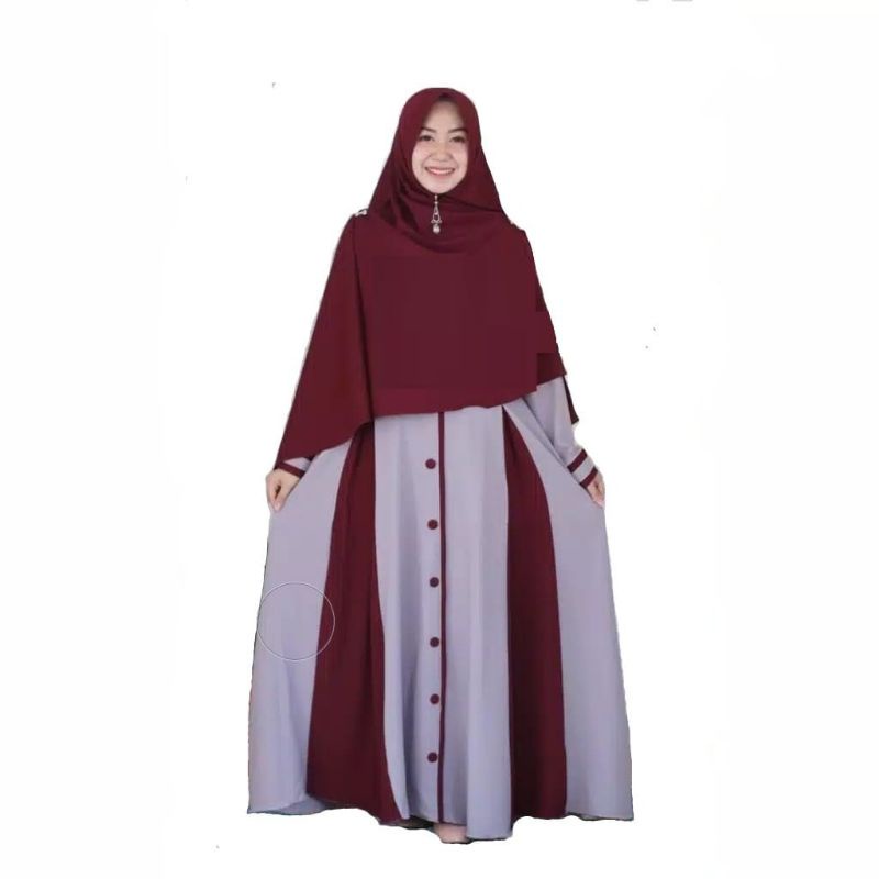 gamis syari set gamis syari