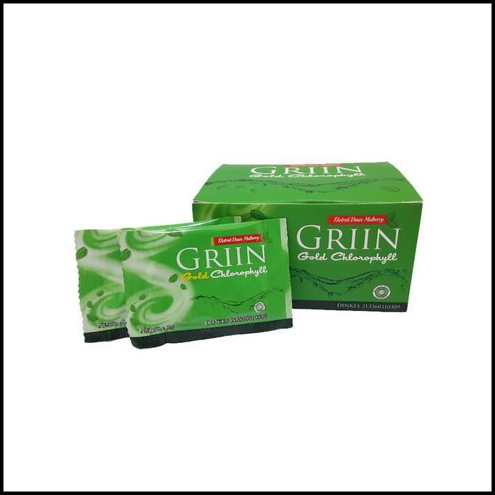 

* Promo Griin Gold Chlorophyll - 1 Box Isi 30 Sachet Beli 1 Gratis 1