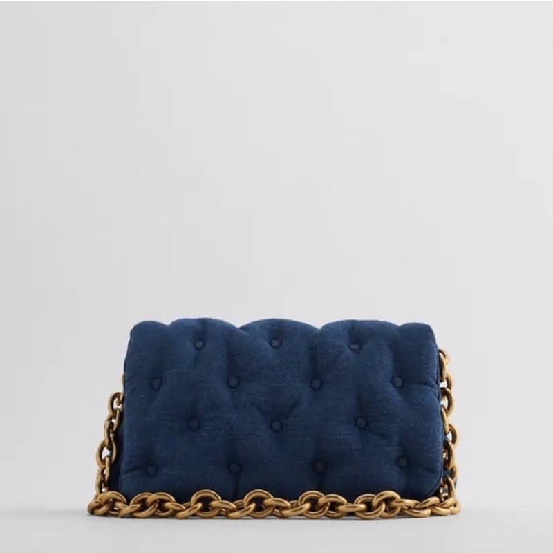 ZARA DENIM SHOULDER BAG