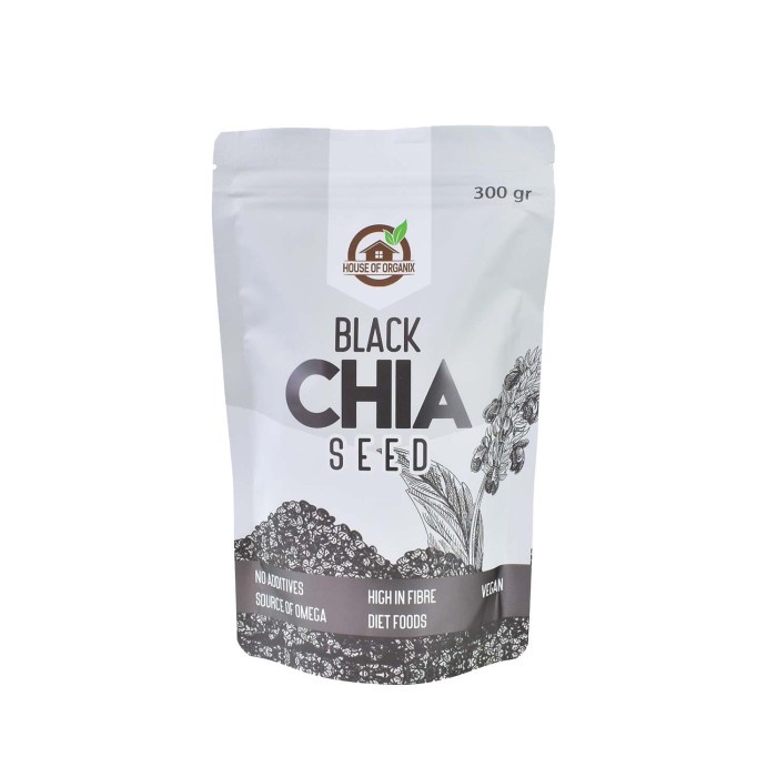 

Q20121Sa Organic Black Chia Seeds 300 Gr Dw501Sqss