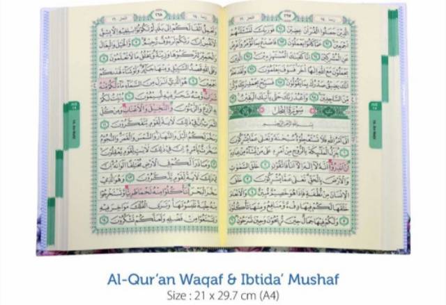 AL QURAN WAQAF IBTIDA A4 BESAR TERMURAH TERLARIS