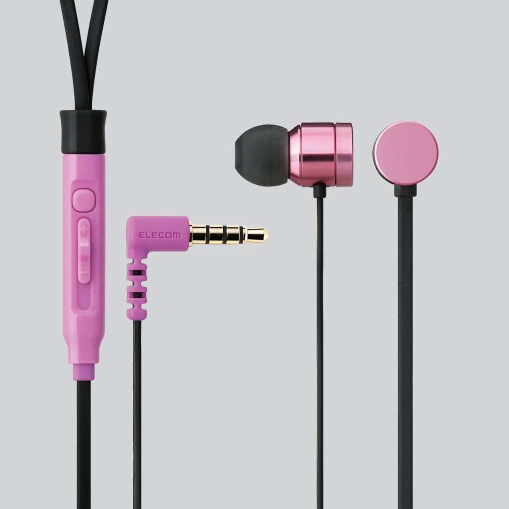 Elecom EHP-CSG3510 Headset for smartphone Pink Pink Pink vivid pink x black