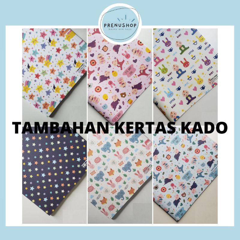 

Tambahan Kertas Kado (pilihan motif chat terlebih dahulu)