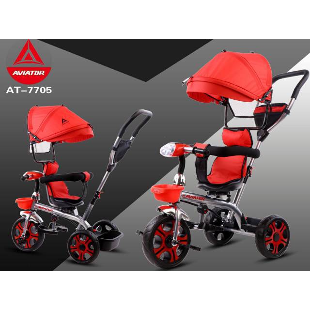 SEPEDA ANAK RODA TIGA STROLER ET 7705~SEPEDA RODA TIGA~STROLER ANAK~SEPEDA ANAK