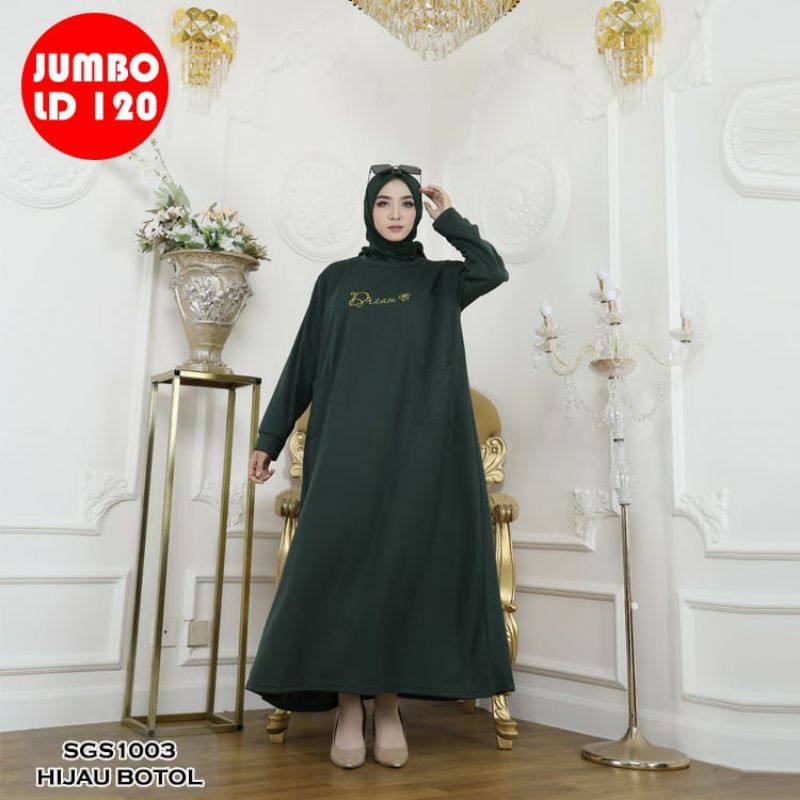 GAMIS WANITA LD 120 -130 -140 - GAMIS VOXY SAKU JUMBO