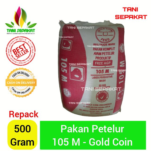 10KG 105 M Gold Coin Pakan Petelur ayam puyuh bebek
