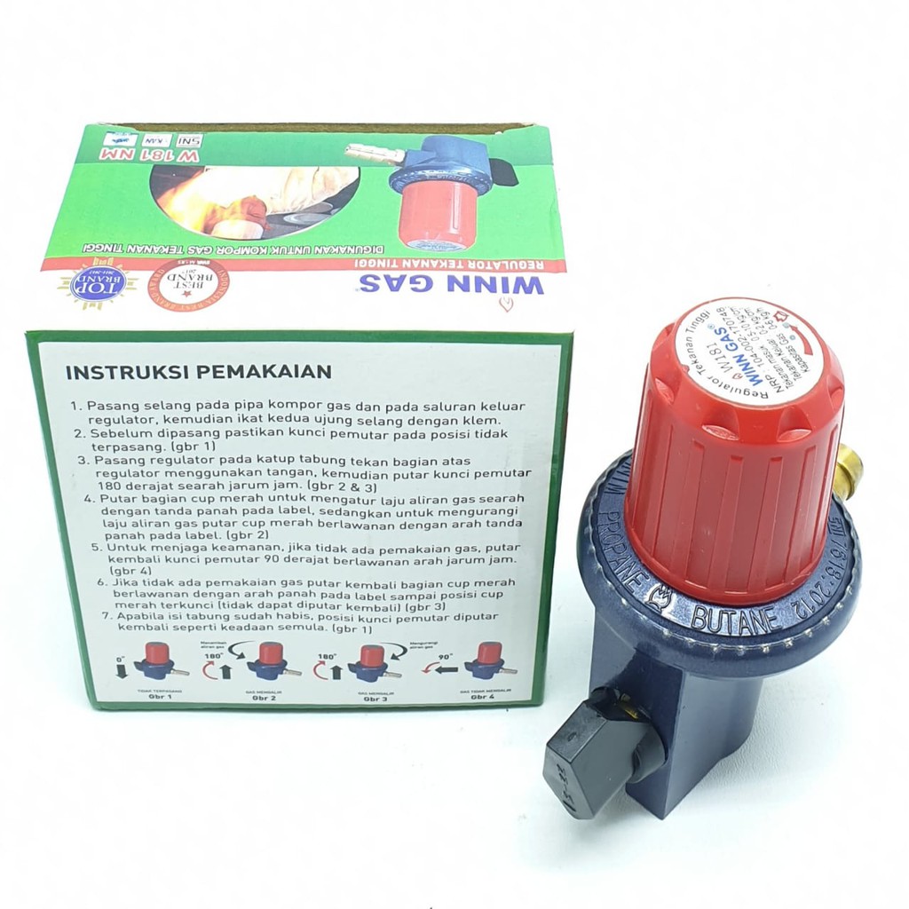 Regulator Gas Winn Gas W-181NM ( Tanpa Meter ) Tekanan Tinggi / Regulator Gas Kompor Gas LPG