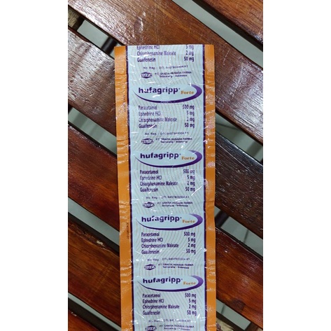 Hufagripp Forte / Demam / Flu / Bersin / Hidung Tersumbat / Batuk / 10 Tablet