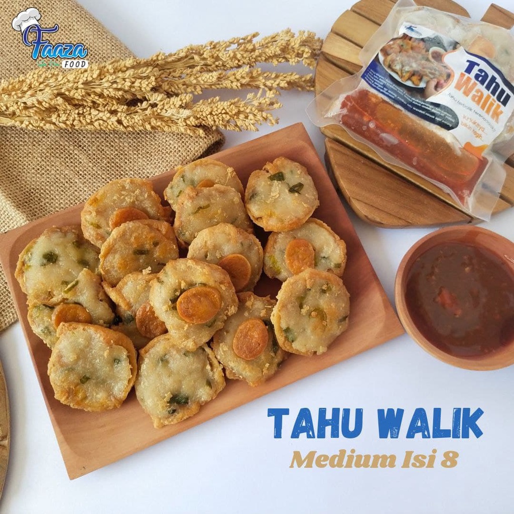 

TAHU WALIK MEDIUM ISI 8 PCS - FROZEN FAAZA FOOD ENAK & HALAL