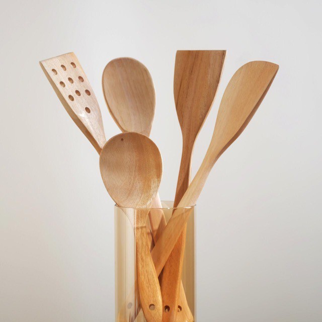 [GIFT] PERO Wooden Mahogany Spatula Set 5pcs