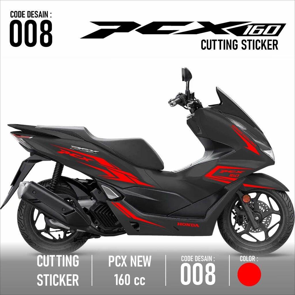 Cutting Sticker PCX - Aksesoris Motor Stiker Honda PCX 160 cc Skotlet Sticker