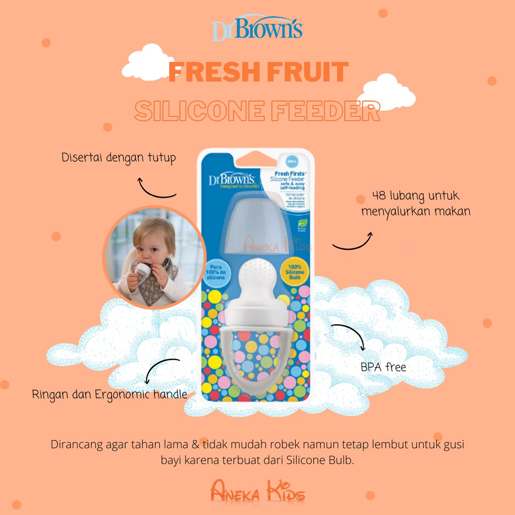 Dr.brown's fresh fruit silicon feeder