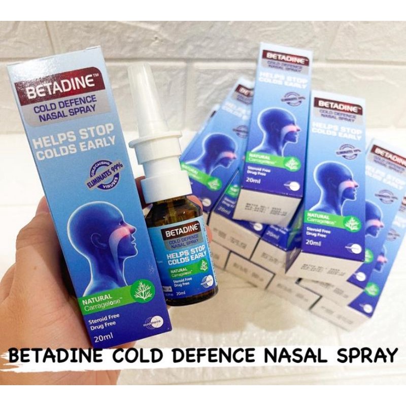 Ready Betadine + Nasal Spray 20 ml Import Malaysia Membunuh virus kuman MLY Original Ori