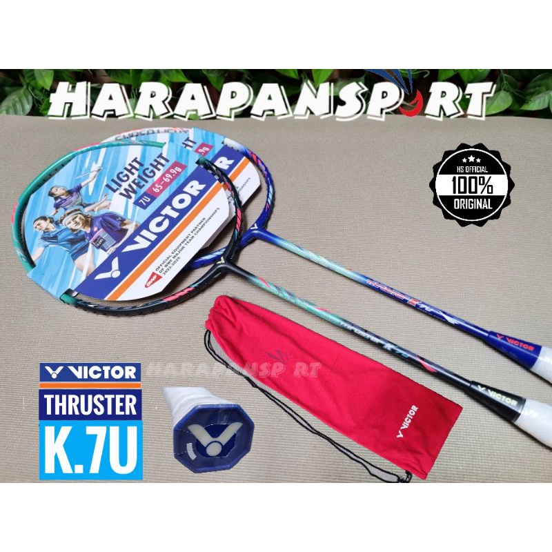 RAKET BADMINTON VICTOR THRUSTER K 7U K7U ORIGINAL 100%