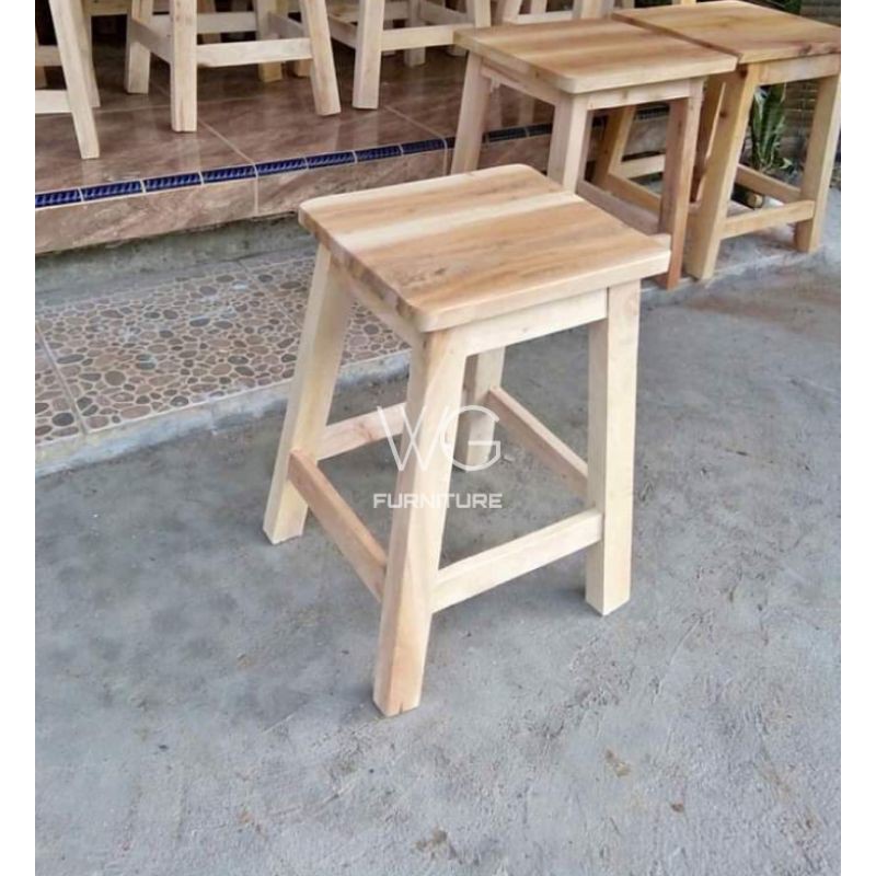 Kursi Cafe / Kursi Warung Minimalis Kayu Jati Mentahan