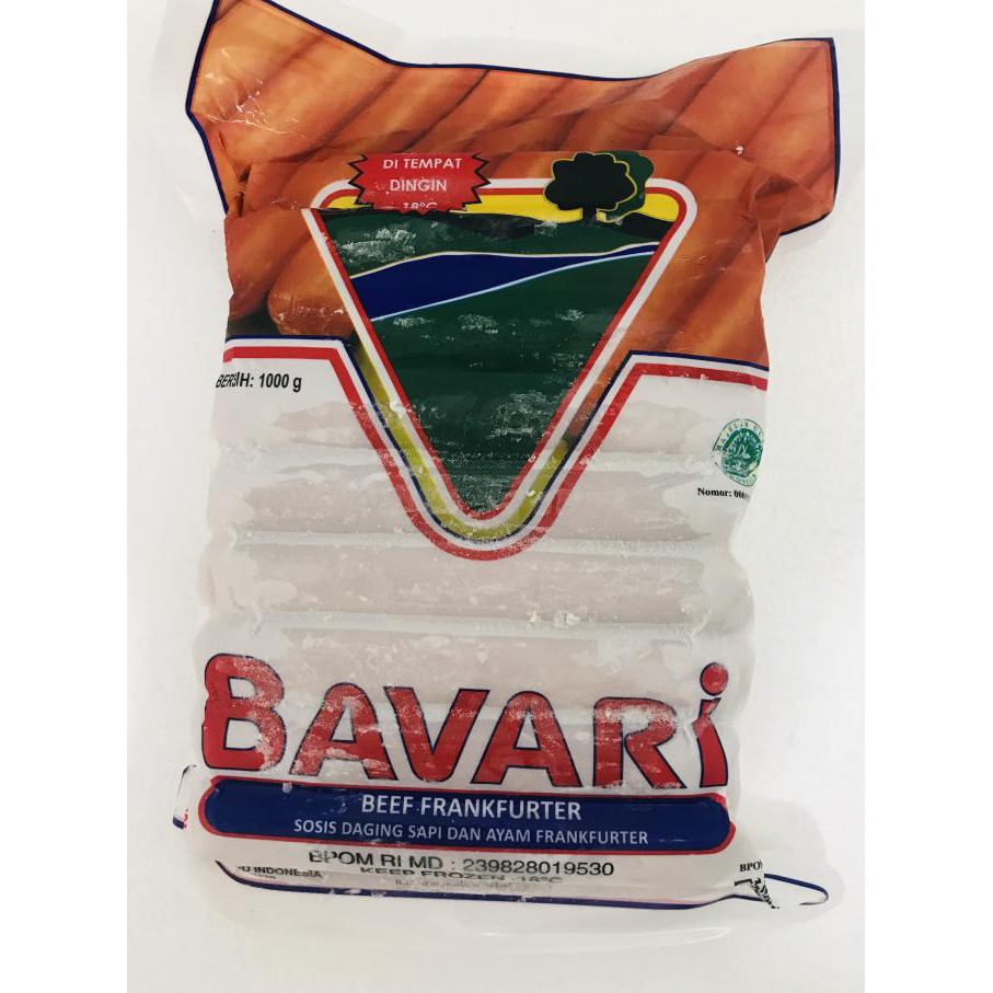 Bavari Beef Sausage Frankfurter 1 Kg Terlaris