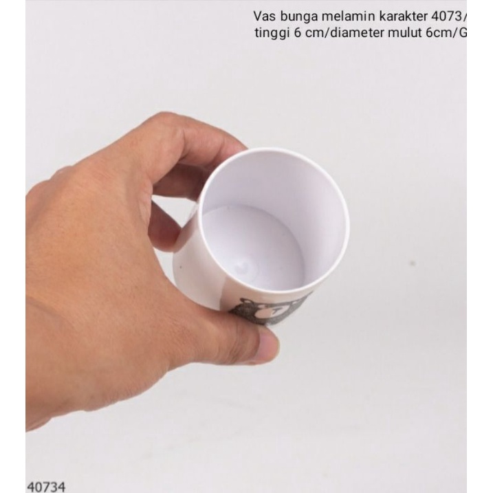 Vas Bunga Melamin Karakter 4073