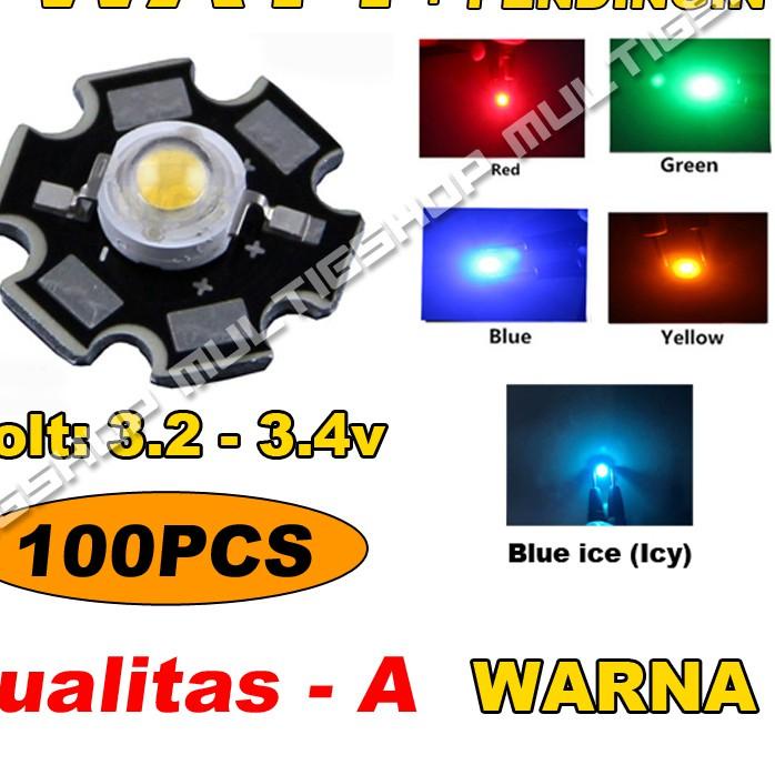 ℗ 100 Pcs LED HPL 1w - Warna ♘