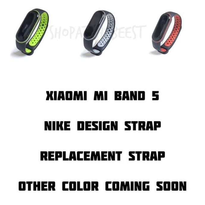 MI BAND 5 SILICONE STRAP NIKE DESIGN REPLACEMENT TALI JAM MI BAND 5 2807