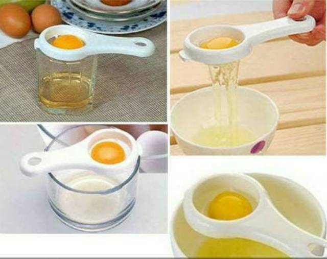 Sendok Alat Pemisah Kuning Telur Saringan telur Egg White Separator