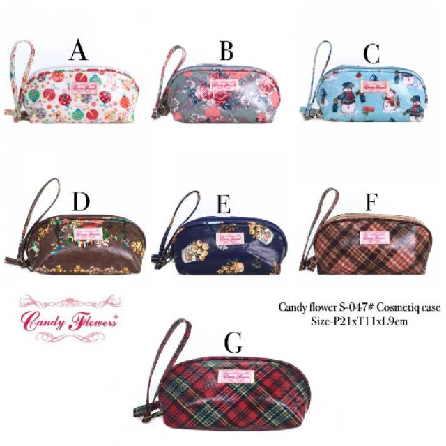 

Name : Candy flower S-047# Cosmetiq case Size : P21xT11xL