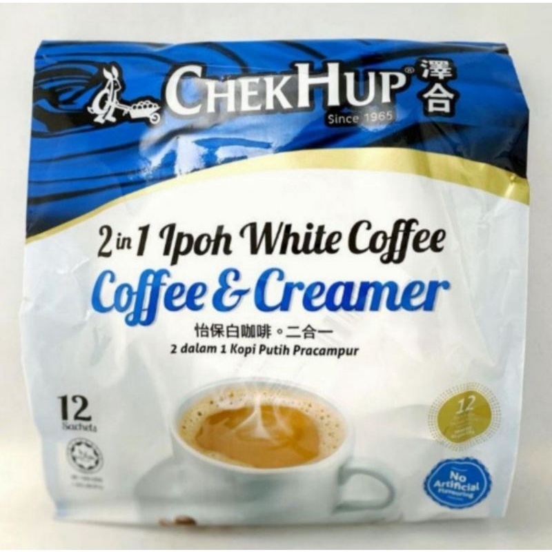 

Kopi Chek Hup 2 in 1 Ipoh White Coffee- Coffee & Creamer Isi 12 pc