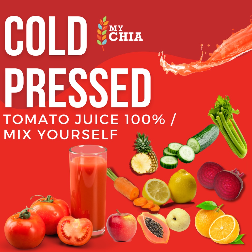 

Jus Tomat 1Liter RAW Cold Pressed 100% Murni Tomato Juice