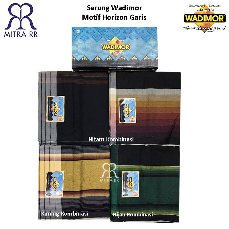 Sarung Wadimor Motif Horizon Garis / Horizon Gradasi Sarung Tenun Dewasa Grosir / Ecer