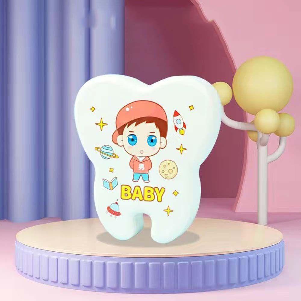 Nickolas1 Kotak Gigi Bayi Hadiah Koleksi Kreatif Box Souvenir Box Gigi Bayi Save Tooth Fairy Box