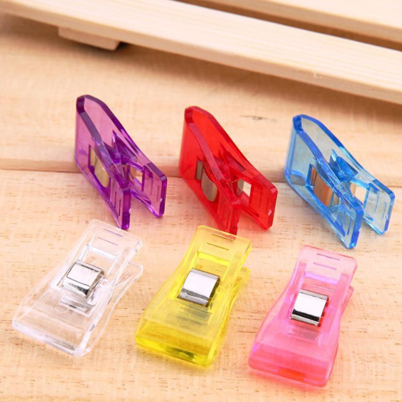 Medium Wonder Clips /Klip Pembatas / Penjepit Bahan Kain /Klip Plastik PVC