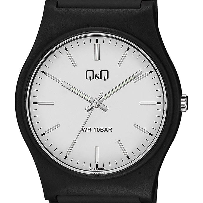 QQ QNQ Q&amp;Q Original Jam Tangan Pria Analog Straps Rubber Anti Air qq Ori VS42